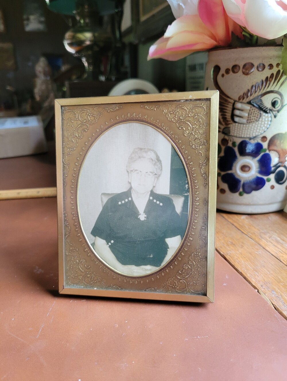 Vintage Gold Tone Metal Frame 5x4